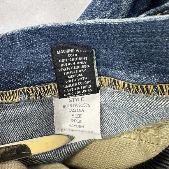 Polo Ralph Lauren Men's Hayden Relaxed Fit Straight Leg Blue Denim Jeans 32x28.5 - Picture 6 of 11